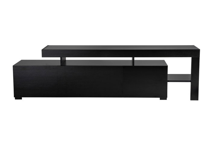 Hanah Home Beliz - Soporte de TV Madera Negro Hanah Home Beliz - Soporte de TV Madera Negro